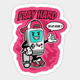 PLAY HARD GAMER Sticker